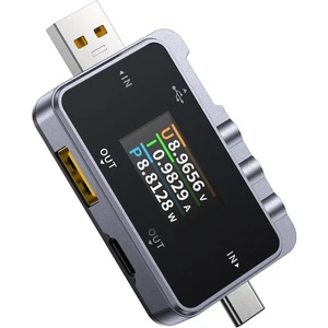 FNIRSI FNAC-28 2 in 1 Type C USB Tester 4-24V 6.5A, LCD Voltage Current Power Te - Picture 1 of 7