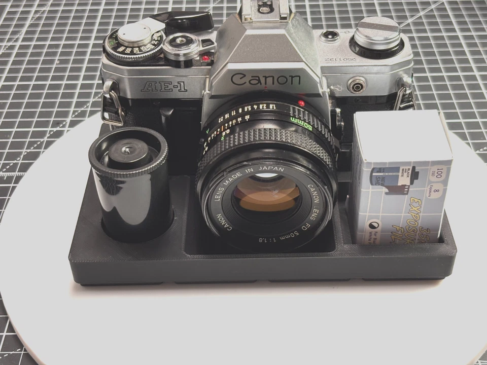 Gridfinity 存储 适用于佳能 AE-1 和 AE-1 程序相机 - 全新 — 第 1/4 张图片