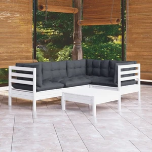 Madera de Pino Muebles de Jardín 5 Piezas y Cojines Multicolor Patio vidaXL - Imagen 1 de 58