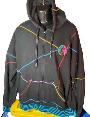 Sudadera con Capucha Cookies Adulto 2XL Bordada Negra Cremallera Completa Manga Larga Pesada Foto 1 de 4