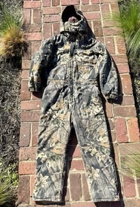 Cabelas Realtree Camo Insulated Coveralls For Hunting- Outdoor Gear - Men’s L - Picture 1 of 7