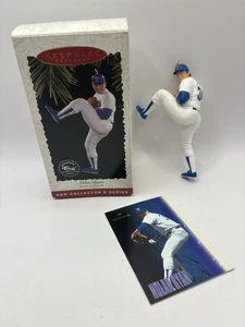 1996 Hallmark Keepsake Ornament Nolan Ryan At The Ballpark w/ Trading Card - Picture 1 of 3