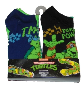 ~10 NWT Boys TEENAGE MUTANT NINJA TURTLES No-Show Socks! Shoe Size 7.5-3.5 FS~ - Picture 1 of 3