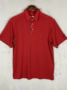 Callaway Herren Polo Golf Shirt Large Redo Farbe Gestreift Kurzarm Opti Dri - Bild 1 von 15