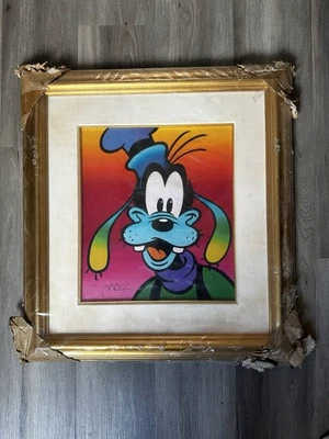 Serigrafía firmada/estampada Peter Max Goofy | Edición limitada de Disney Foto 1 de 3
