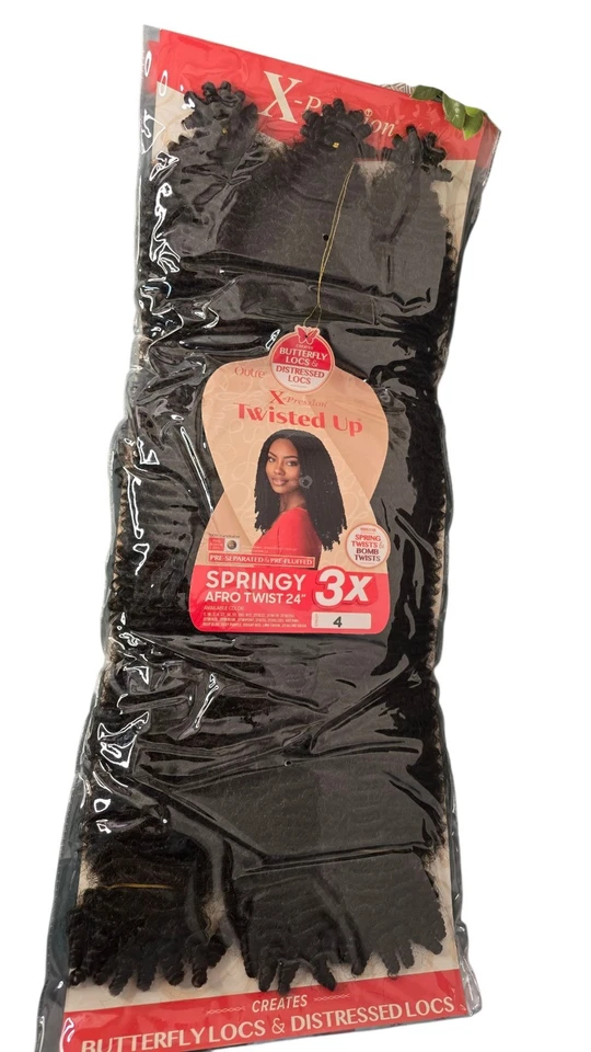 XPression Twisted Up BRAID - Springy Afro Twist 24" 3X | All Colours  UK SELLER — 第 1/1 张图片