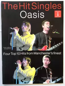 OASIS The Hit Singles Guitar music score songbook guitar tab + CD - Picture 1 of 3