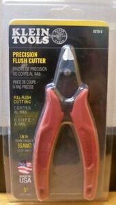NEW KLEIN TOOLS D275-5 PRECISION FLUSH CUTTER 5" WIRE UP TO 16 AWG 1ST CLS S&H