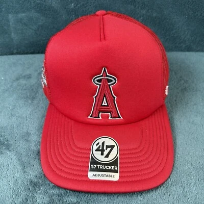 '47 Brand Los Angeles Angels Red All Star Game Trucker Snapback Hat New - Image 1 of 4