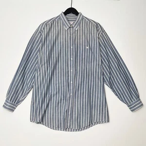 Vintage Brooks Brothers Button Down Shirt Stripe 17.5-5 USA Ivy Prep Makers - Picture 1 of 8
