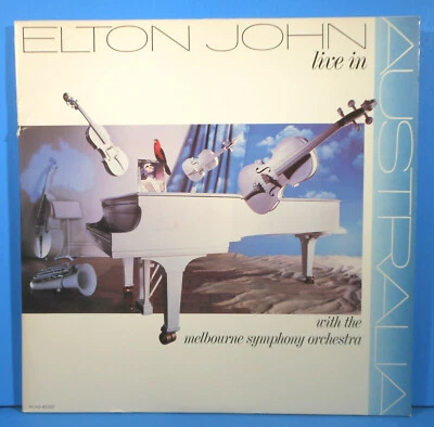 ELTON JOHN LIVE IN AUSTRALIA 2X LP 1987 ORIGINAL PRESS GREAT CONDITION VG+/VG+!! - Image 1 of 4