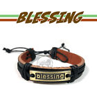 Blessing Bracelet Cuff Rastafari Irie Reggae Jamaica Hawaii Vibes Adjustable1SZ