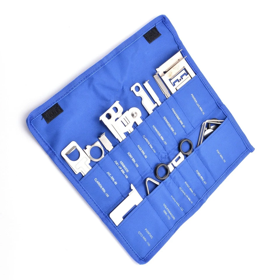 Car Radio Removal Tools Set Vehicle Stereo Head Unit Release Keys 38pc Tool Kit - Image 1 of 4