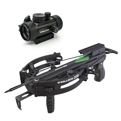 BALLISTA BAT Compound Self-Cocking Small Crossbow with Red Dot Sight w/ 3 Bolts - Image 1 of 4