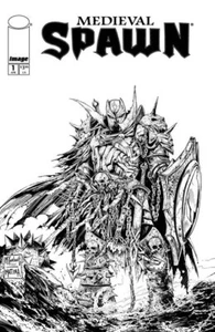 MEDIEVAL SPAWN #1 CVR B MCFARLANE & MATTINA B&W VAR - Picture 1 of 1