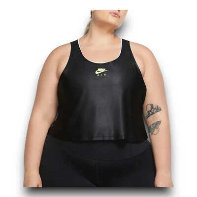 耐克 - Air Tank Top NFS - 女式大码 3X - 黑色 Volt — 第 1/4 张图片