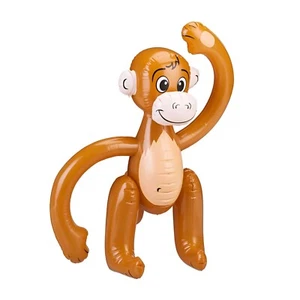 Blow Up Inflatable Monkey 58cm Kid's Party Animal Jungle Fun Fancy Dress Play - Picture 1 of 6
