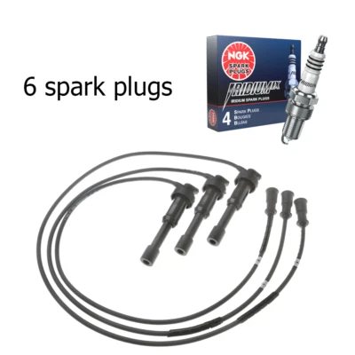 Juego de cables y bujía de iridio NGK para 2003-06 Kia Sorento LX EX 3,5 L V6 S639297 Foto 1 de 3