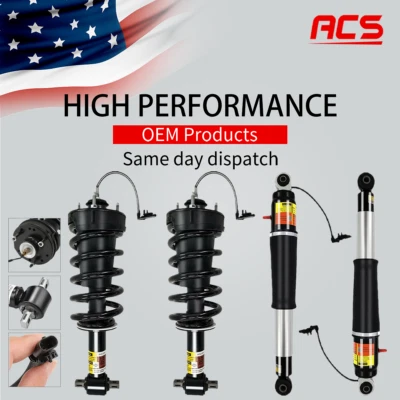 4X Front Rear Shock Strut Magnetic For GMC Yukon Denali Escalade Tahoe Suburban - Image 1 of 4