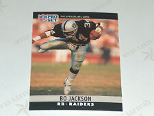 1990 Pro Ensemble 155 Bo JACKSON RB Los Angeles Raiders NFL Carte NM 2 Sport Kc