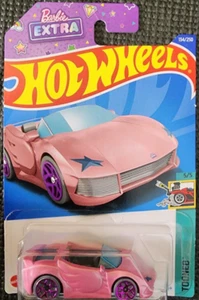 Coche diecast diecast de películas para televisión HOTWHEELS - BARBIE coche de ensueño con tonos adicionales - rosa 1:64 - Imagen 1 de 2