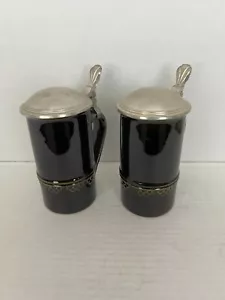 Vintage Thewalt Bierstein mit Deckel Kobaltblau 2X----6 Zoll - Bild 1 von 9