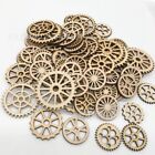 Brown Wooden Gear Wheels Wood Wooden Decoration Wooden Slices  for DIY