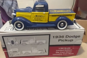 Liberty Classics 1936 Dodge Die-Cast Pickup Truck J.C. Whitney Bank #72005 NEW - Picture 1 of 24