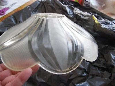 Lámpara de techo antigua victoriana Art Deco Nouveau de vidrio esmerilado años 30 40 Foto 1 de 4