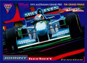 Tarjeta de Fórmula 1 1995 Gran Premio de Australia Johnny Herbert Futera - Imagen 1 de 3
