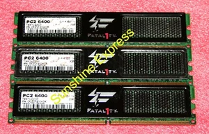 OCZ 6GB 3x2GB 240-Pin PC2-6400 DDR2-800 OCZ2F8004GK SDRAM Memory Module - Picture 1 of 1