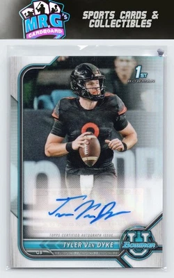 2021-22 Bowman University Chrome Prospects Auto #BCPA-TV Tyler Van Dyke - Image 1 of 2