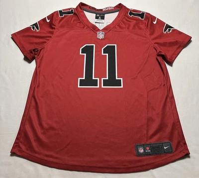 Camiseta de fútbol americano Nike de los Atlanta Falcons #11 Julio Jones juvenil grande roja *LEER Foto 1 de 4