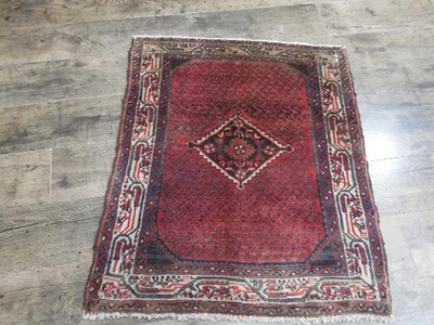 Authentic Vintage Turkish Rug,Geometric Turkish Anatolian Rug 2.2x2.9 Ft - Image 1 of 4