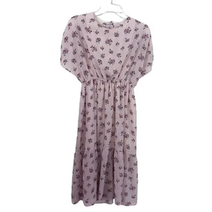 Zara girls floral crinkled dress with back cutout size 13/14 - Picture 1 of 8