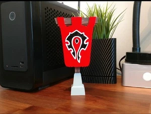 World Of Warcraft Horde Banner 3D Printed - Picture 1 of 1