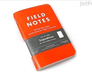 Field Notes Expedition Memo Bücher - 3,5" x 5,5" 48 Seiten - Punktraster - 3er Pack - Bild 1 von 5