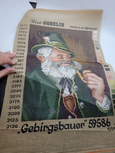 VTG Rico-Gobelin German Needlepoint Tapestry Canvas New embroidery Craft - Picture 1 of 7