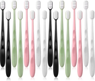 PATELAI 16 Pieces Extra Soft Toothbrush Micro-Nano Toothbrush with 20000