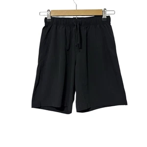 Quince Youth 12 Black Drawstring Athletic Shorts Gym Training Running Sporty - Picture 1 of 6