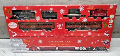Christmas Lionel Pennsylvania Flyer Passenger 37 Pcs Battery Operated Train Set - Image 1 of 4