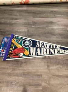 Vintage Seattle Mariners Wincraft Full Size Pennant Flag - Picture 1 of 6