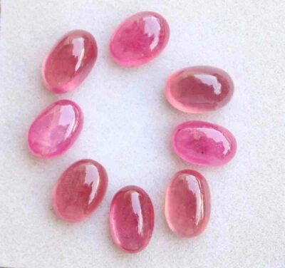 28.20 Ct NATURAL RUBY OVAL SHAPE CABOCHON FLAT BACK CALIBRATED LOOSE GEMSTONE - Image 1 of 2