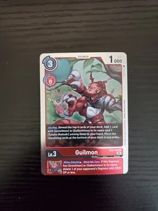 Digimon Digital Hazard - Guilmon - Rare - EX2-008 R - Picture 1 of 2