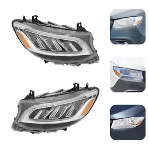 For 2019-2022 Mercedes-Benz Sprinter Halogen to LED Headlight Headlamps Pair Set - Picture 1 of 17