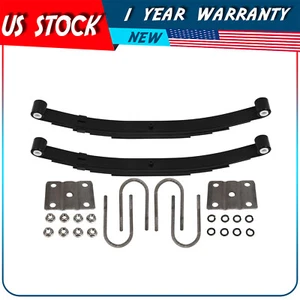 (2) 5 Leaf 25.2" Double Eyes Trailer Leaf Spring U-Bolt Kit For 3500-6000lb Axle - Foto 1 di 8