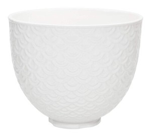 KitchenAid 5-Quart Textured Ceramic Bowl for Tilt-Head Mixers | White Mermaid...