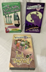 VTG VeggieTales VHS Movie Christian Children's Set of 3 Josh and the Big Wall - Picture 1 of 13