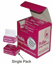 Pollie Pop Up Tissues Perm End Papers Individual 200 Sheet Box Salon HOME USE