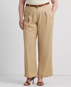Ralph Lauren Woman Plus Size High-Rise Wide-Leg Pants $175 Size 20W - Picture 1 of 4